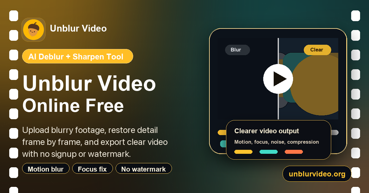 Unblur Video preview